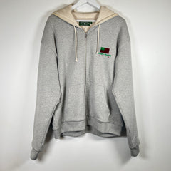 Denim Tears Grey 1619 Thermal Lined Zip-Up Hoodie Size XXL
