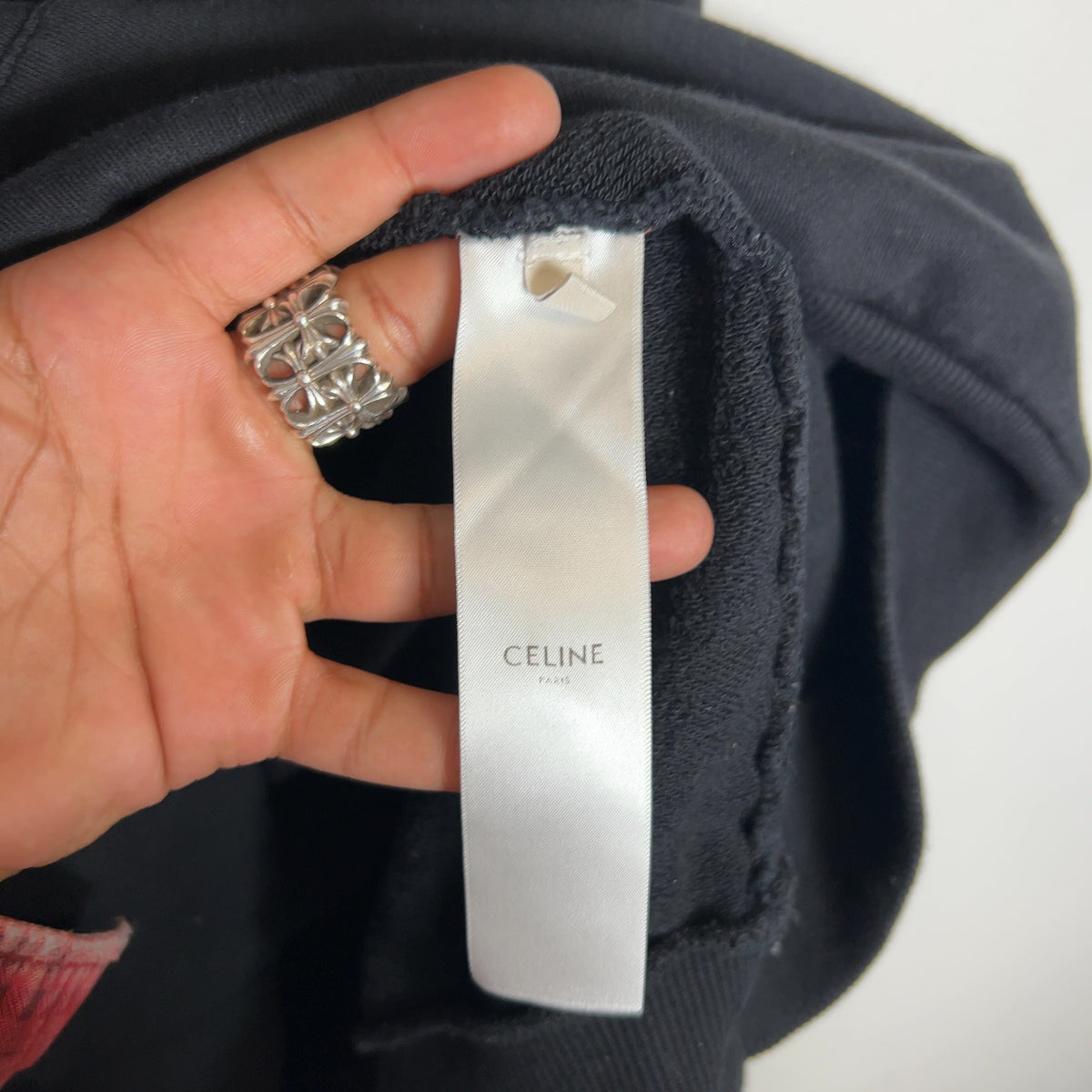 Celine Lucky Lover Studded Logo Hoodie