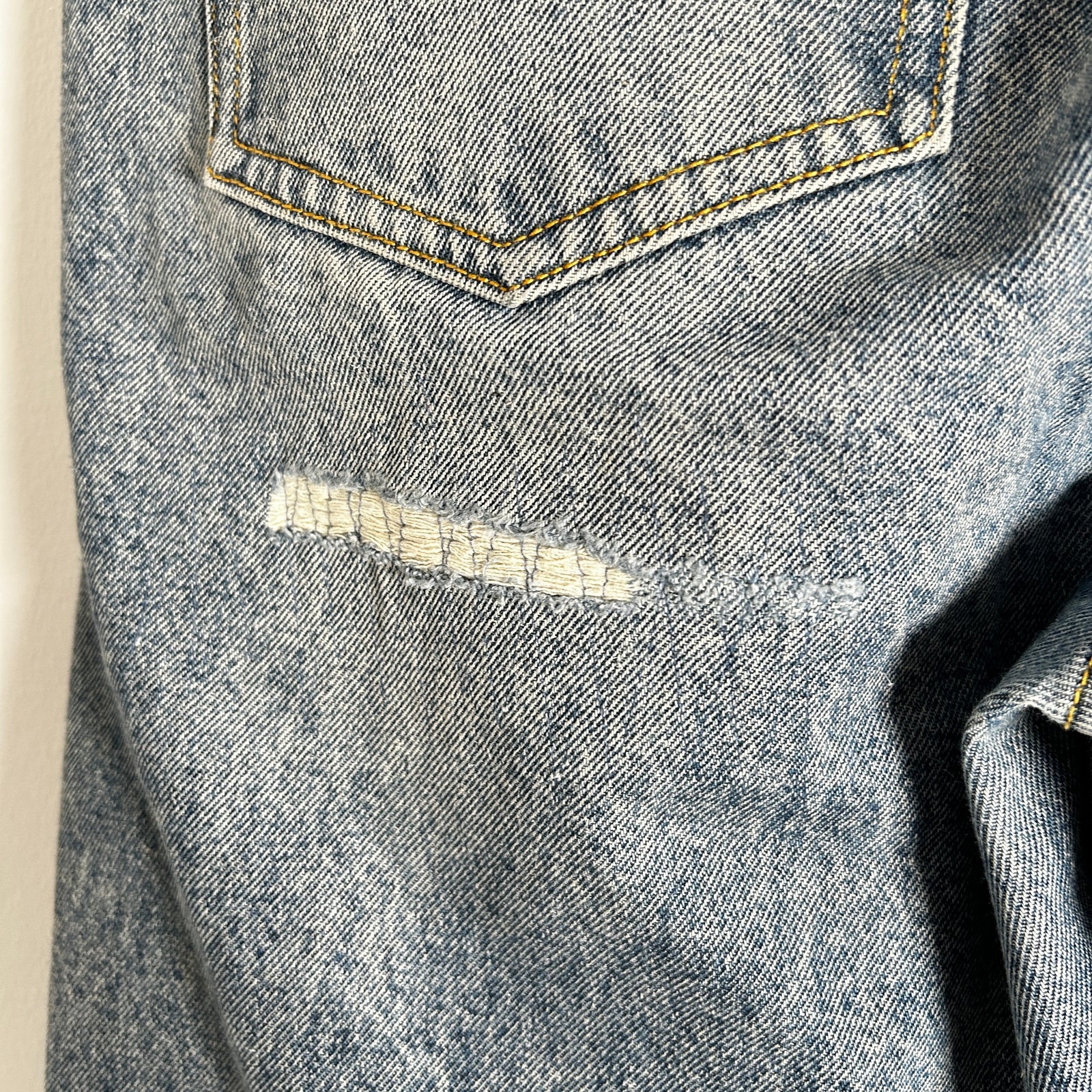 Fugazi Indigo Stoen Rivet Jeans Size L