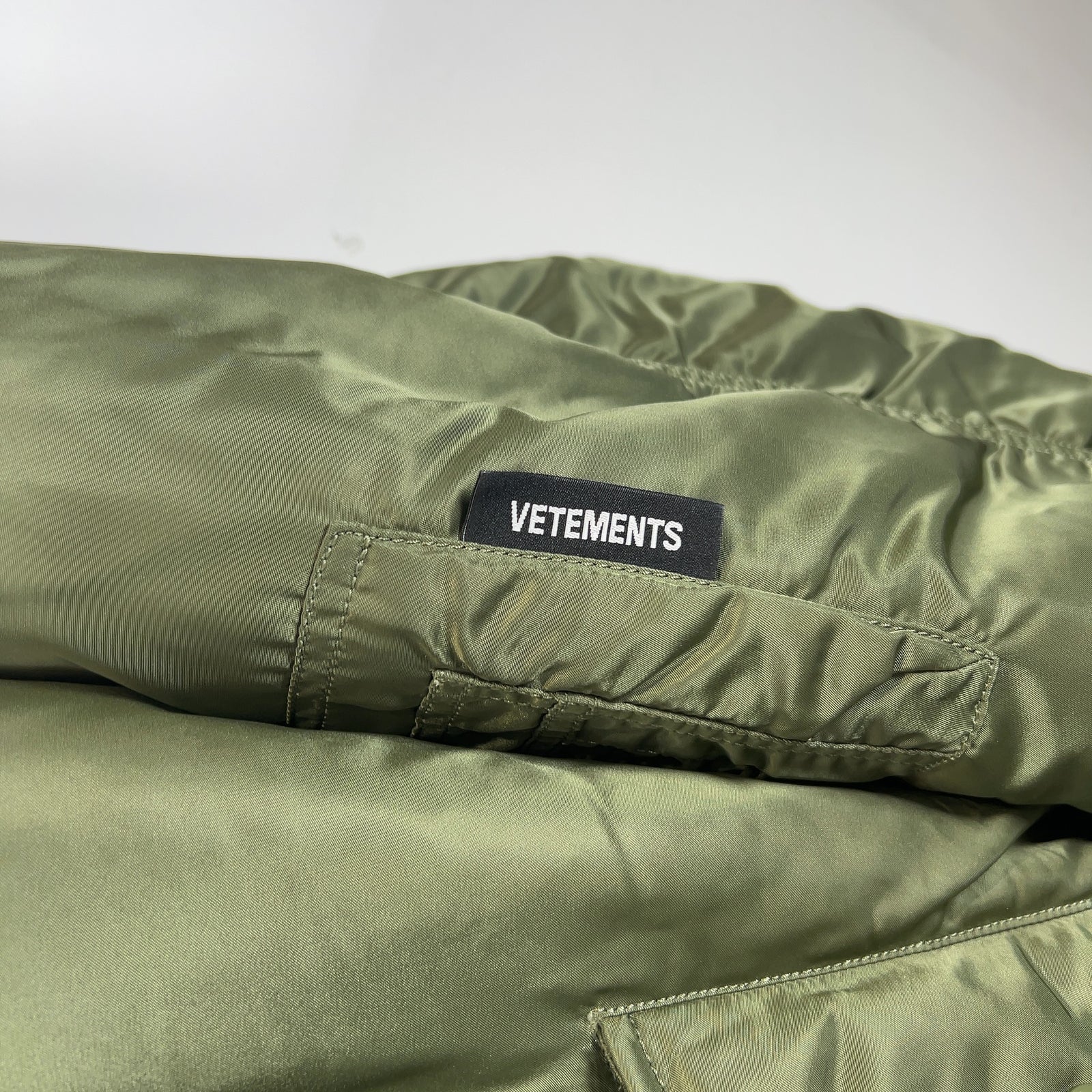 Vetements Double Zipper Oversized Flight Bomber Jacket
