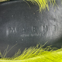 Marni Fussbett Sabot Grinch Green Mules Size 45