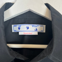 Off-White Black Wave Off Button-Up Shirt Size S