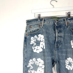 Denim Tears Wreath Graphic Denim Jeans