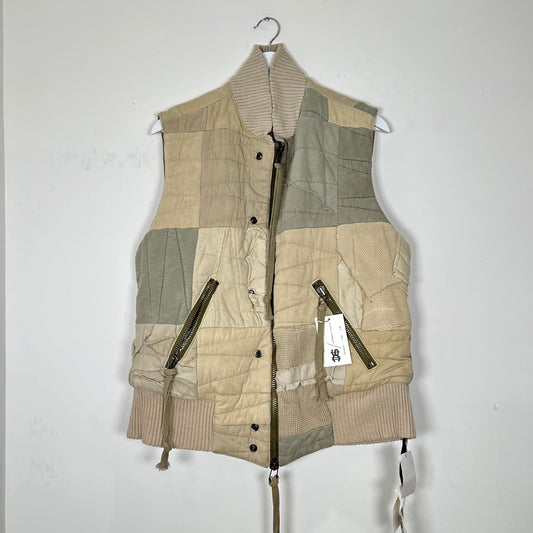Greg Lauren Patchwork Utility Ivory & Sage Size 2
