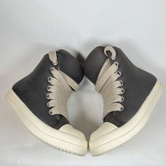 Rick Owens Dark Dust Jumbo Lace Padded High Ramones Size 45