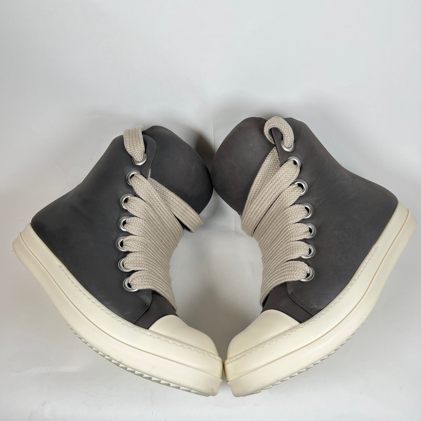 Rick Owens Dark Dust Jumbo Lace Padded High Ramones Size 45