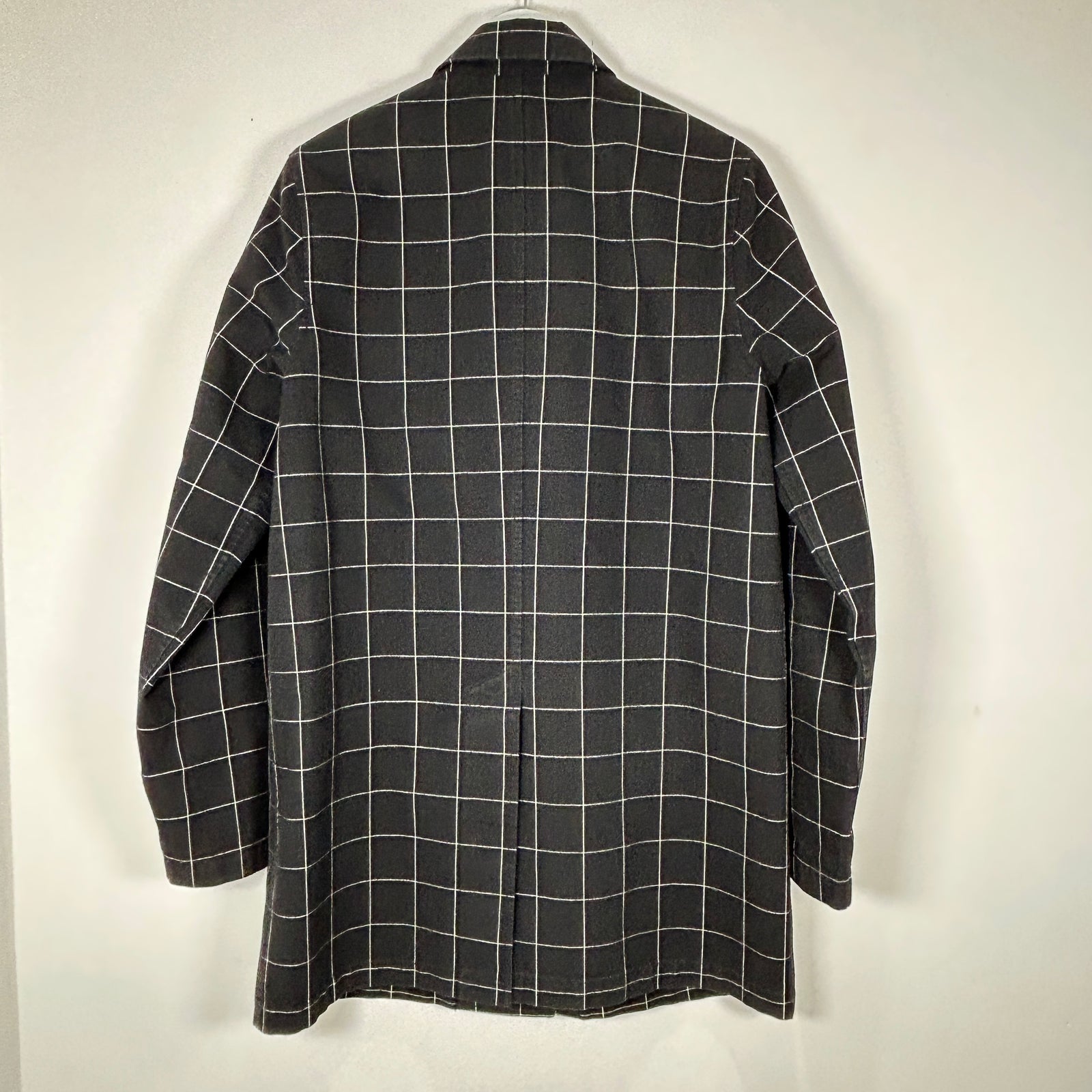 Supreme Windowpane Overcoat Black Size M