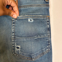 Amiri Blue Wash Stack Jeans