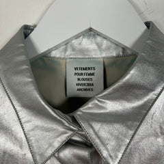 Vetements AW/14 Silver Shirt Size M