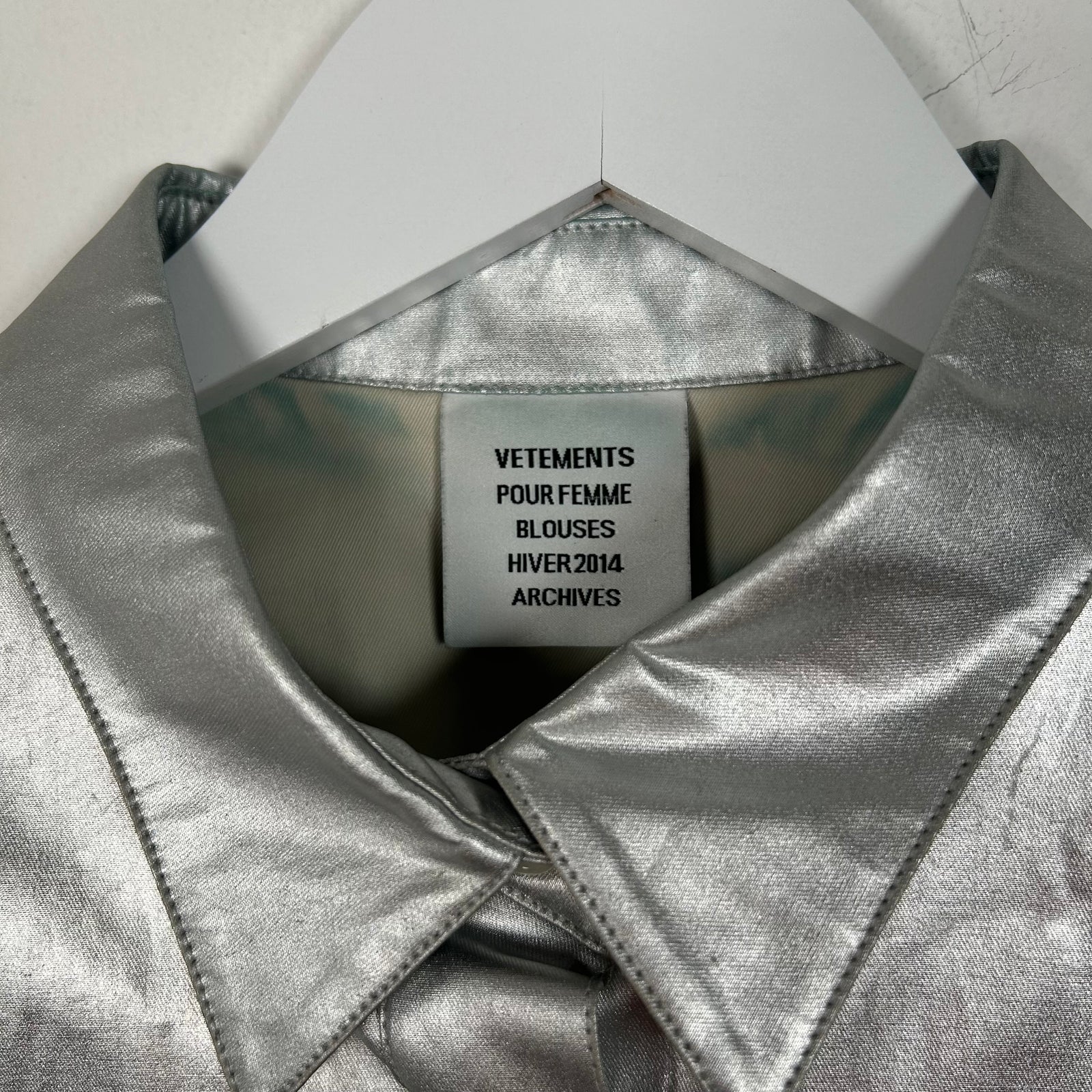 Vetements AW/14 Silver Shirt Size M