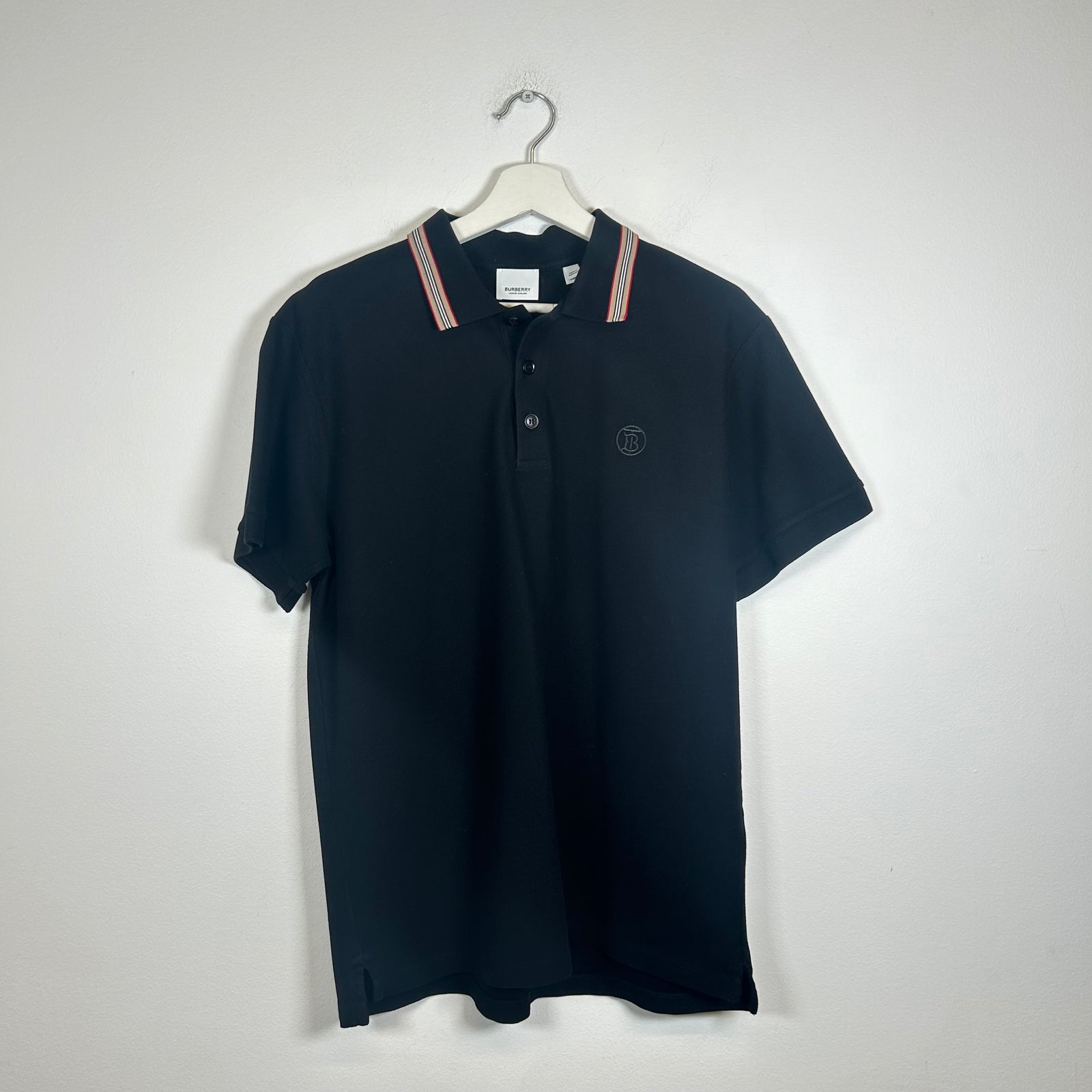 Burberry 'TB' Logo Black Shirt Size M