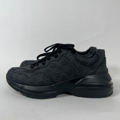 Gucci Black Rython GG Supreme Size 8.5