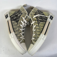 Dior B23 Black/White Oblique High-Top Sneaker Size 51