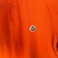 Moncler Orange Polo Shirt Size M