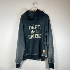 Gallery Dept Navy Reversible Logo Hoodie Size L