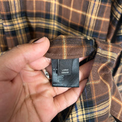 Amiri Brown/Tan Flannel Size L