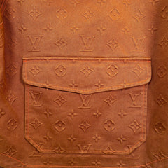 Louis Vuitton Monogram Orange Carpenter Hooded Jacket Size 46