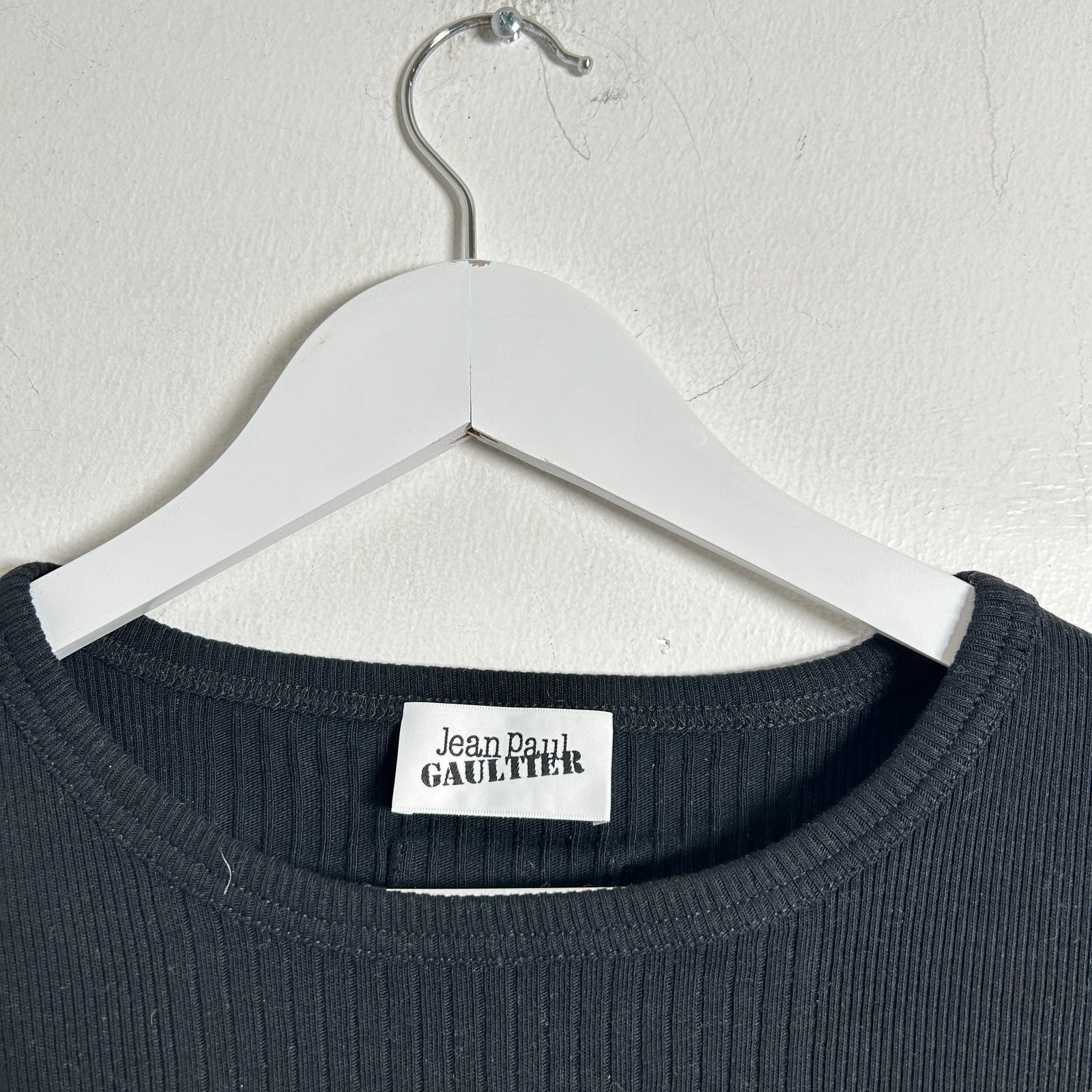 Jean Paul Gaultier Black 'The Garter' Tank Top Size S