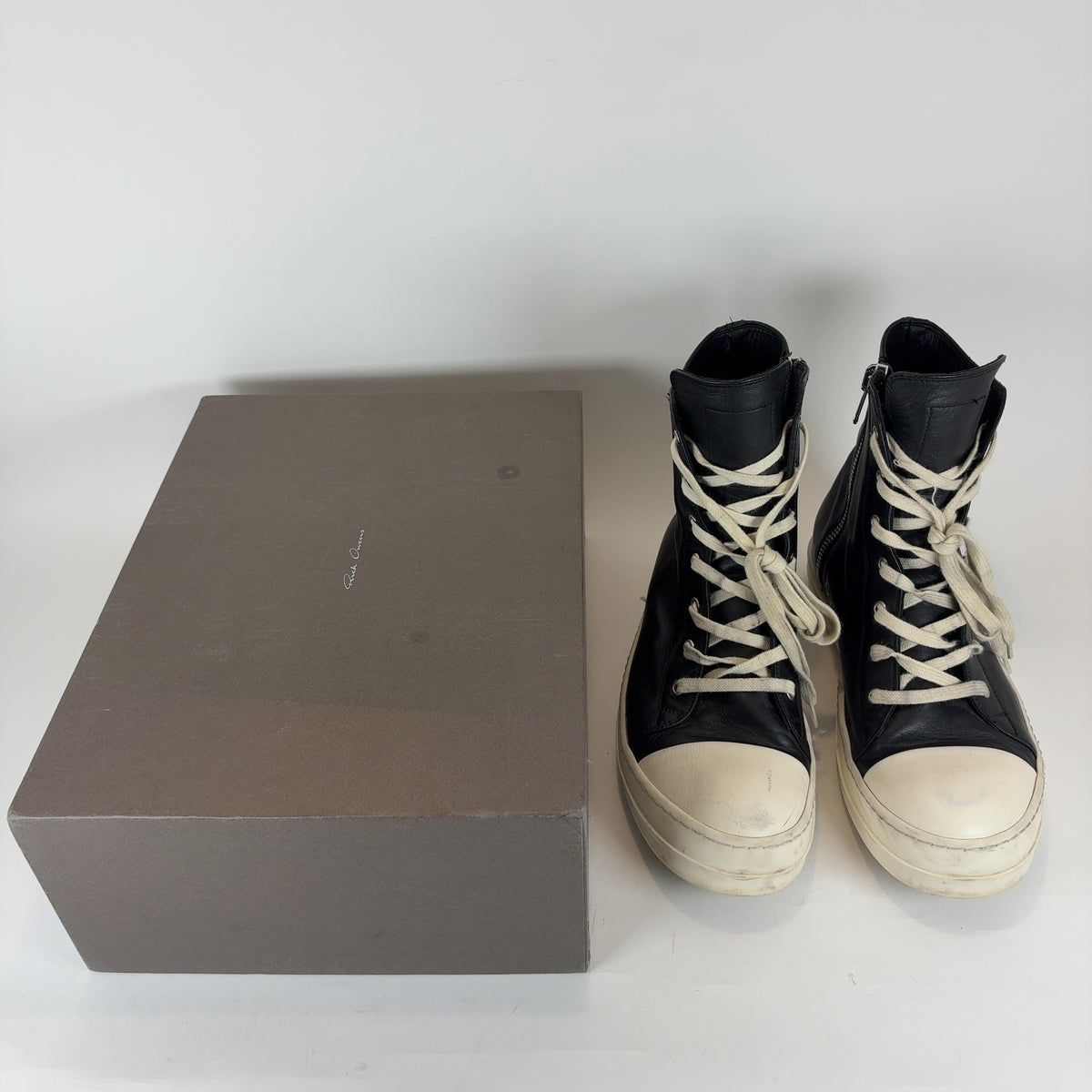 Rick Owens Mainline Leather High-Top Ramones