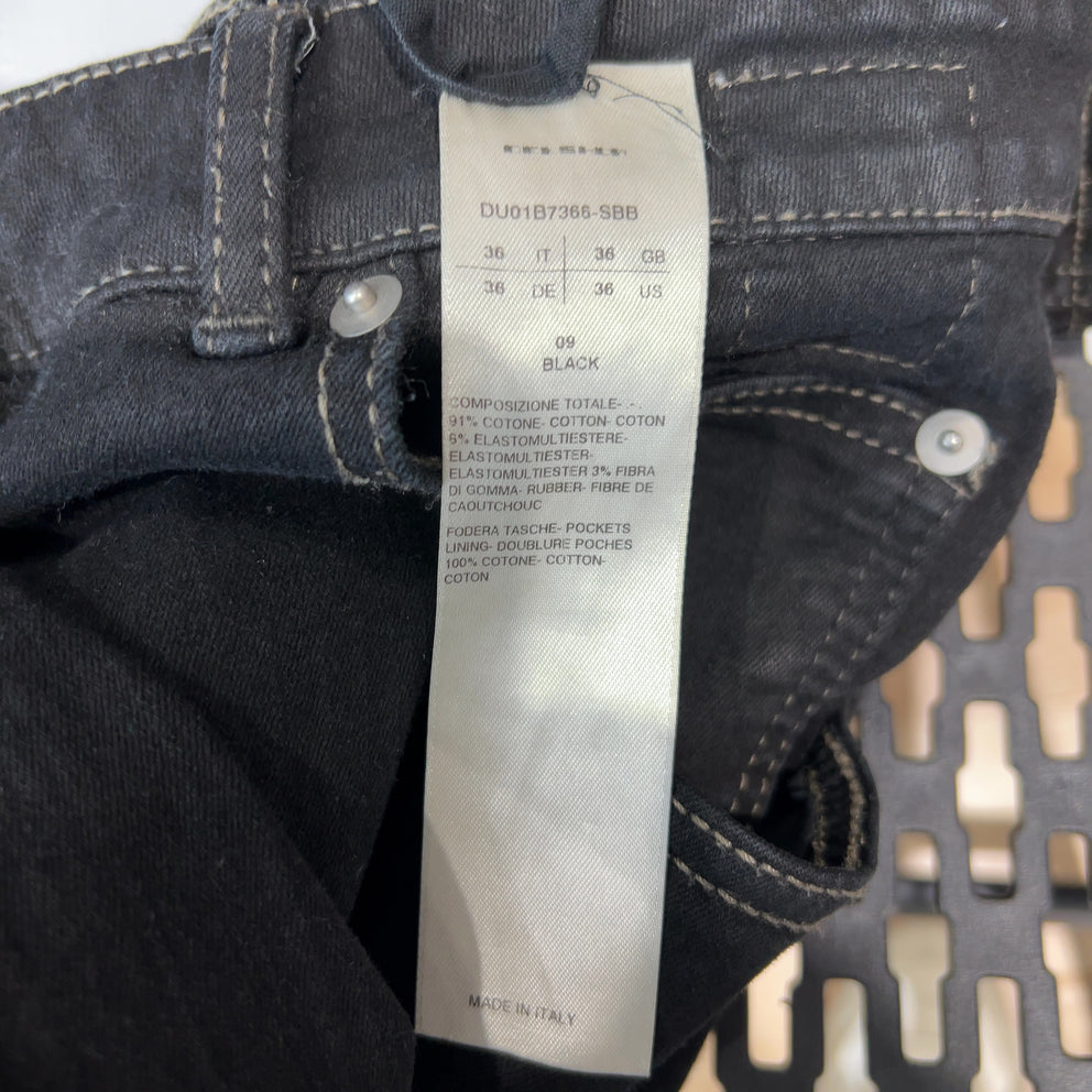 Rick Owens Detroit Black Jeans