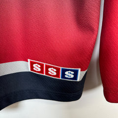 Supreme Red/Navy Bones Hockey Jersey Size S