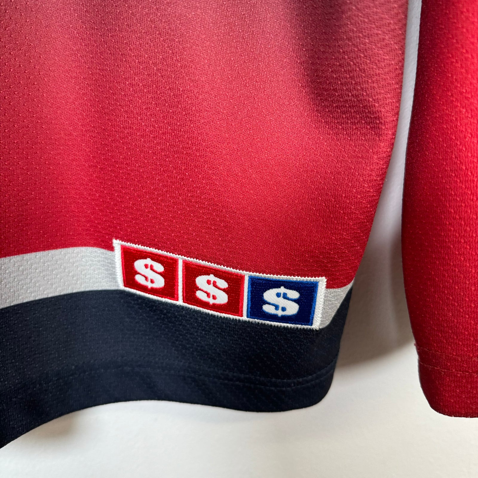Supreme Red/Navy Bones Hockey Jersey Size S