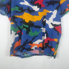 Valentino Allover Multi Color Camo T-Shirt