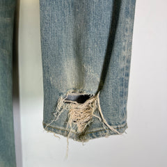 Saint Laurent FW14 D02 Crash Denim Jeans