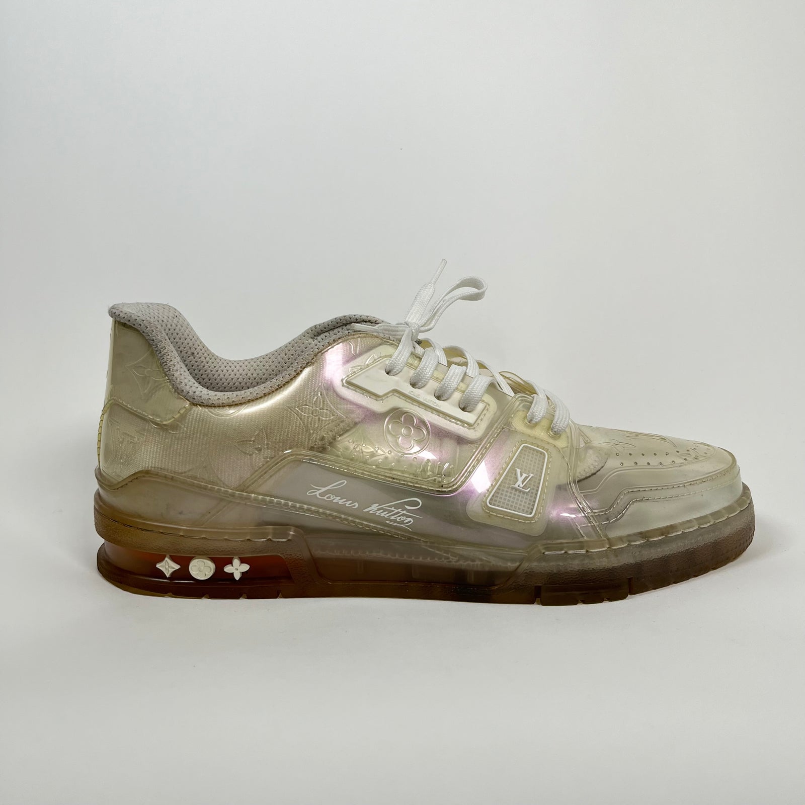Louis Vuitton White Transparent Trainers LV 10