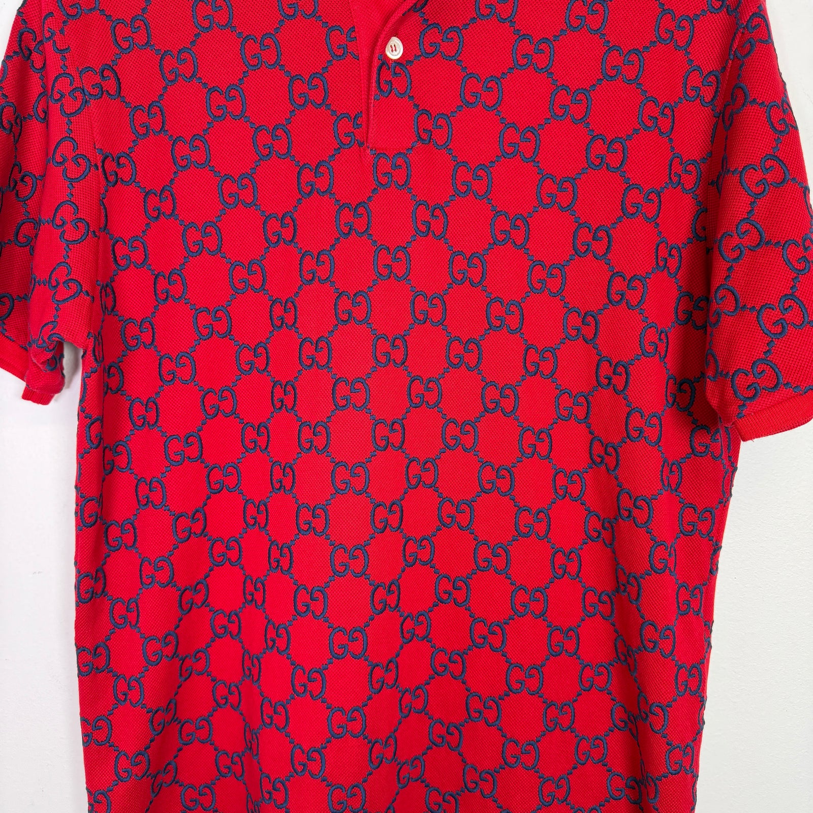 Gucci GG Embroidered Monogram Polo
