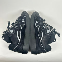Lanvin Black Reflective Curb Sneaker Size 44