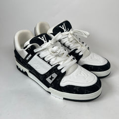 Louis Vuitton Black Noir Denim Monogram Trainer Size LV 9