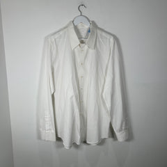 Helmut Lang White Back Bondage Button-up Shirt Size XXL