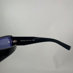 Prada Black Geometric Rectangular Sunglasses