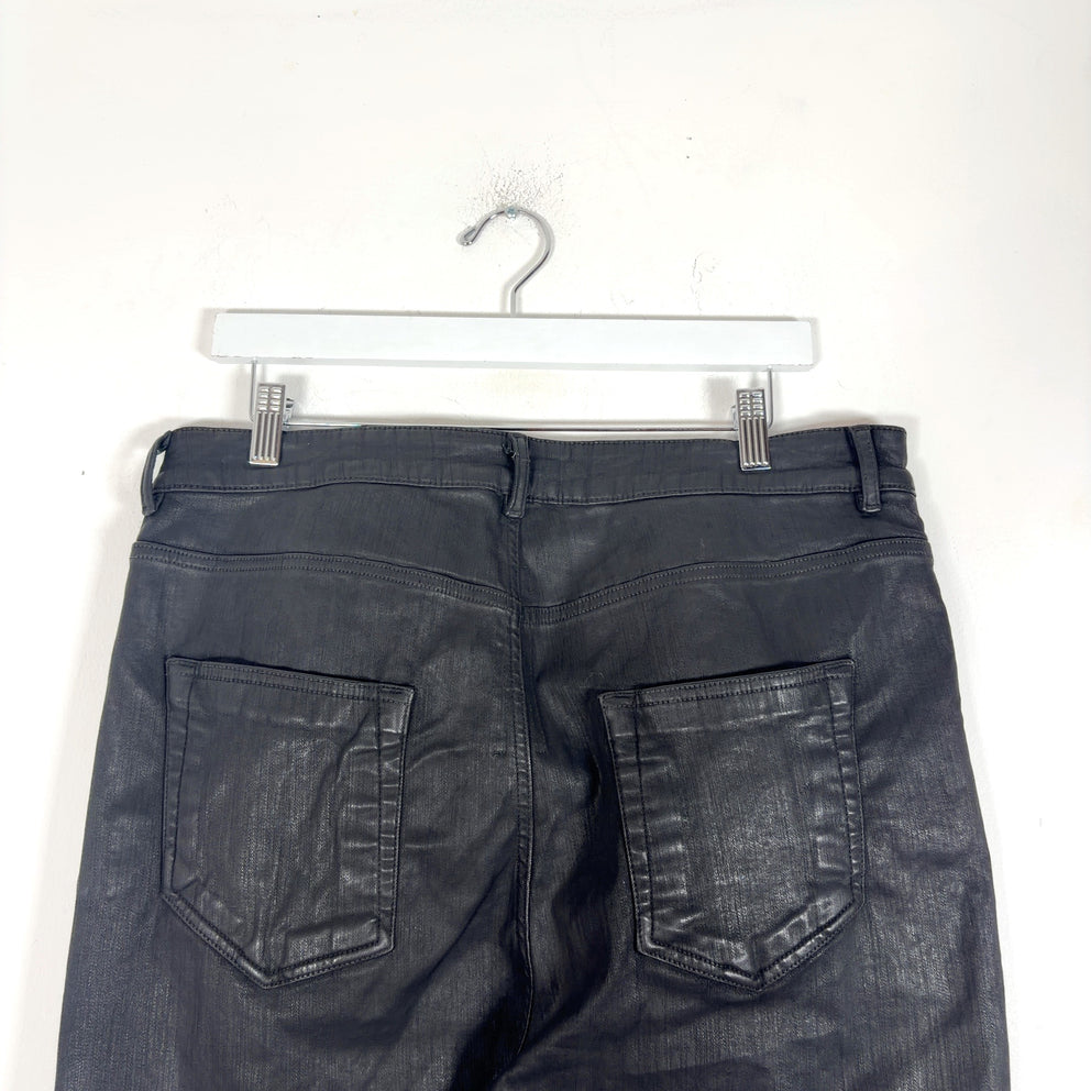 Rick Owens DRKSHDW Detroit Waxed Denim Jeans