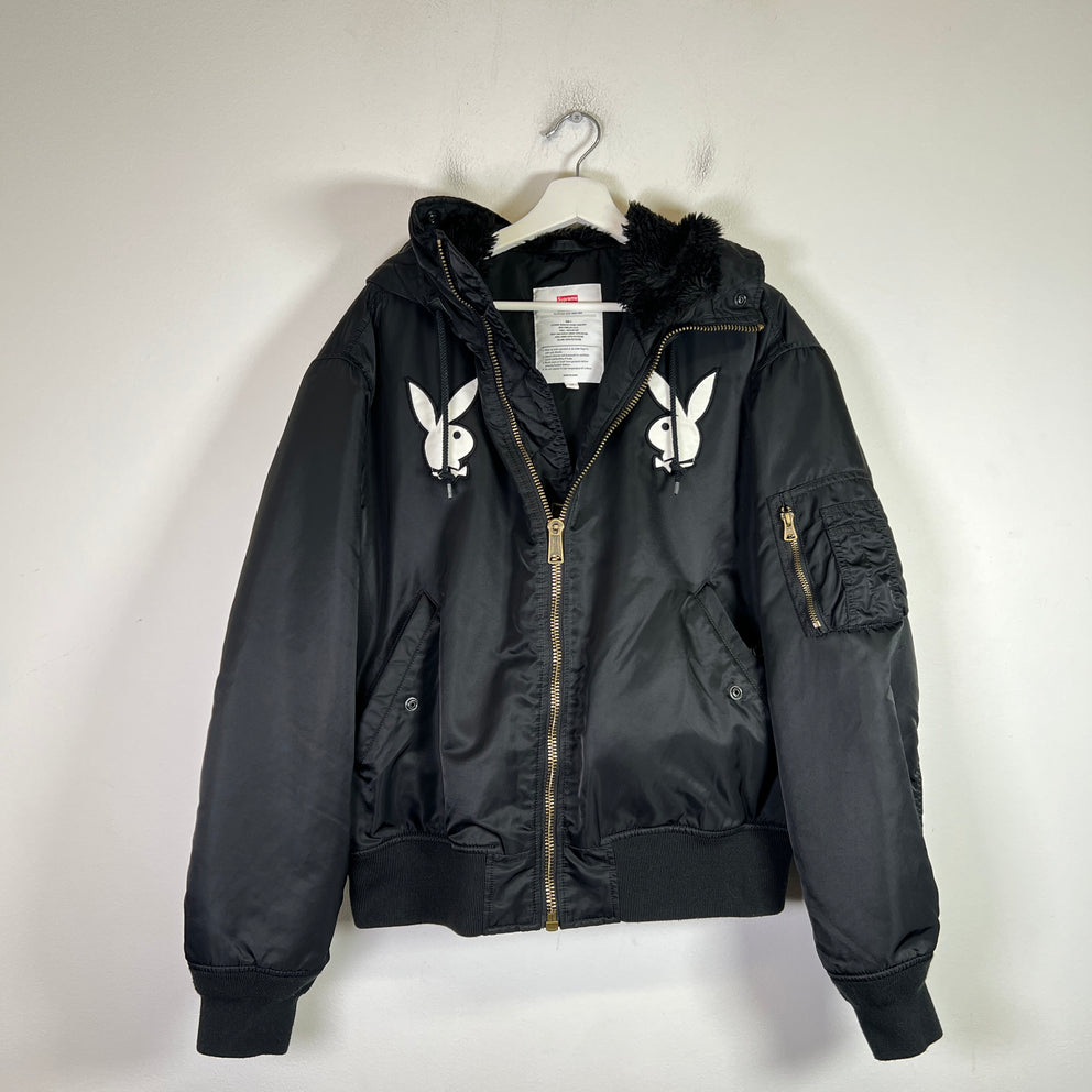 Supreme x Playboi SS26 Hooded MA-1 Bomber Jacket