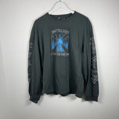 Greedy Unit Flaming Skull Chopper Longsleeve T-Shirt