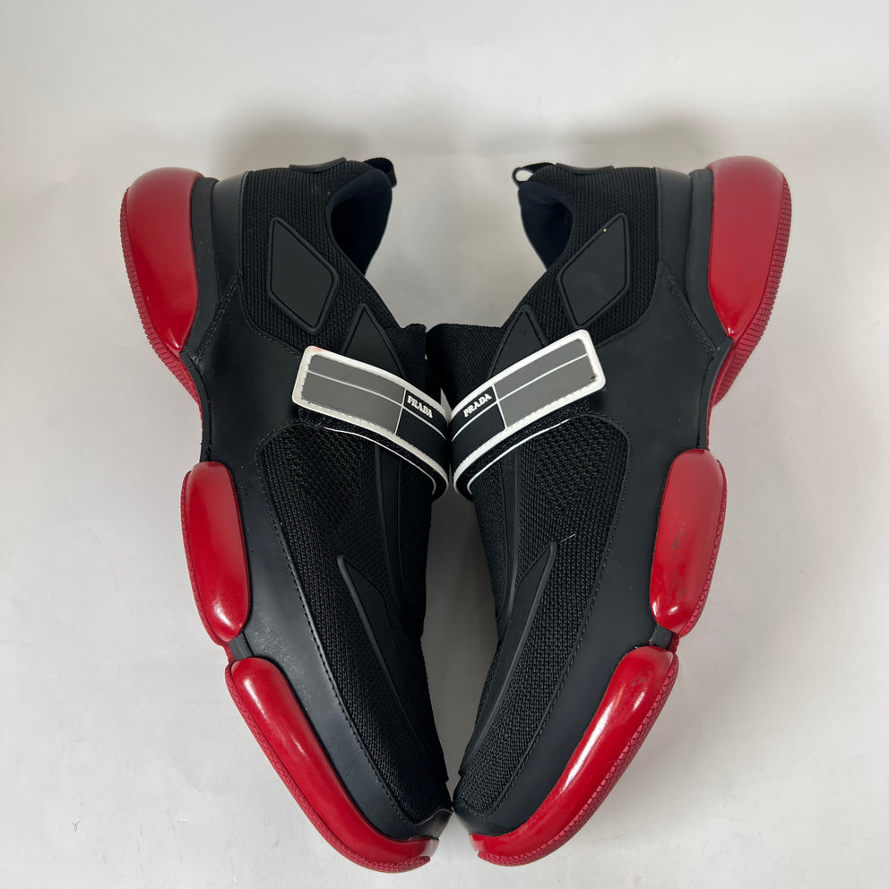 Prada Black/Red Cloudbust Sneaker 10