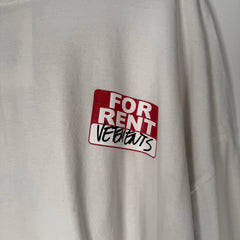 Vetements 'For Rent' T-Shirt Size XXL