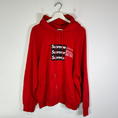 Asspizza Supreme Triple Box Logo Hoodie