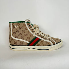 Gucci Beige Tennis 1977 High Top Sneaker Size 9