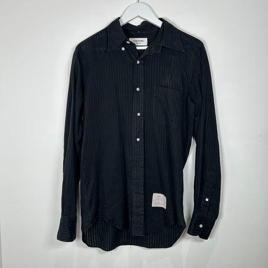 Thom Browne Stripped Button Up Shirt Size S