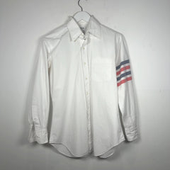 Thom Browne 4-Bar Button-Up Shirt