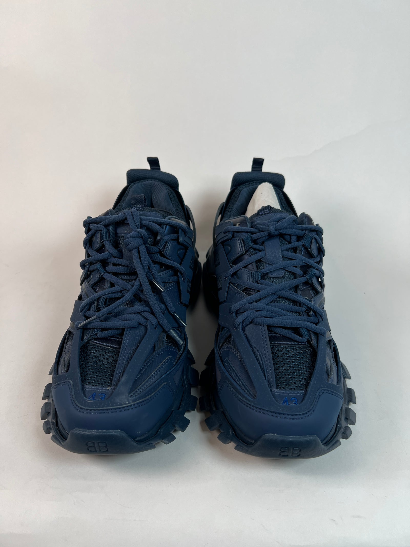 Balenciaga Navy Track Sneakers Sz 43