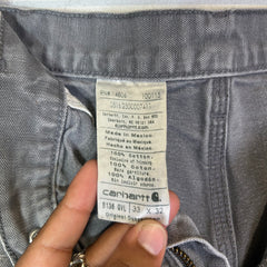 Carhartt Grey Thrashed Double Knee Carpenter Pants