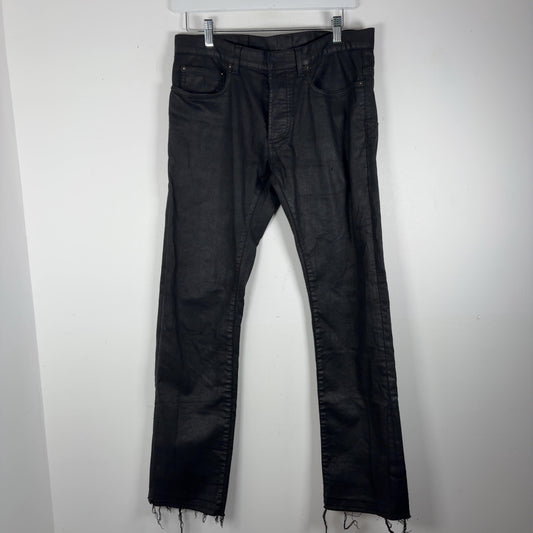Dior AW11 KVA Resin Coated Straight Jeans
