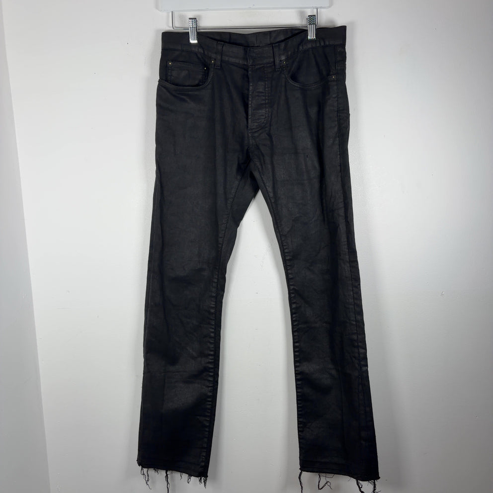 Dior AW11 KVA Resin Coated Straight Jeans