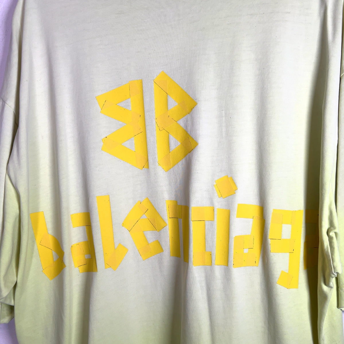 Balenciaga Neon Tape Logo T-Shirt