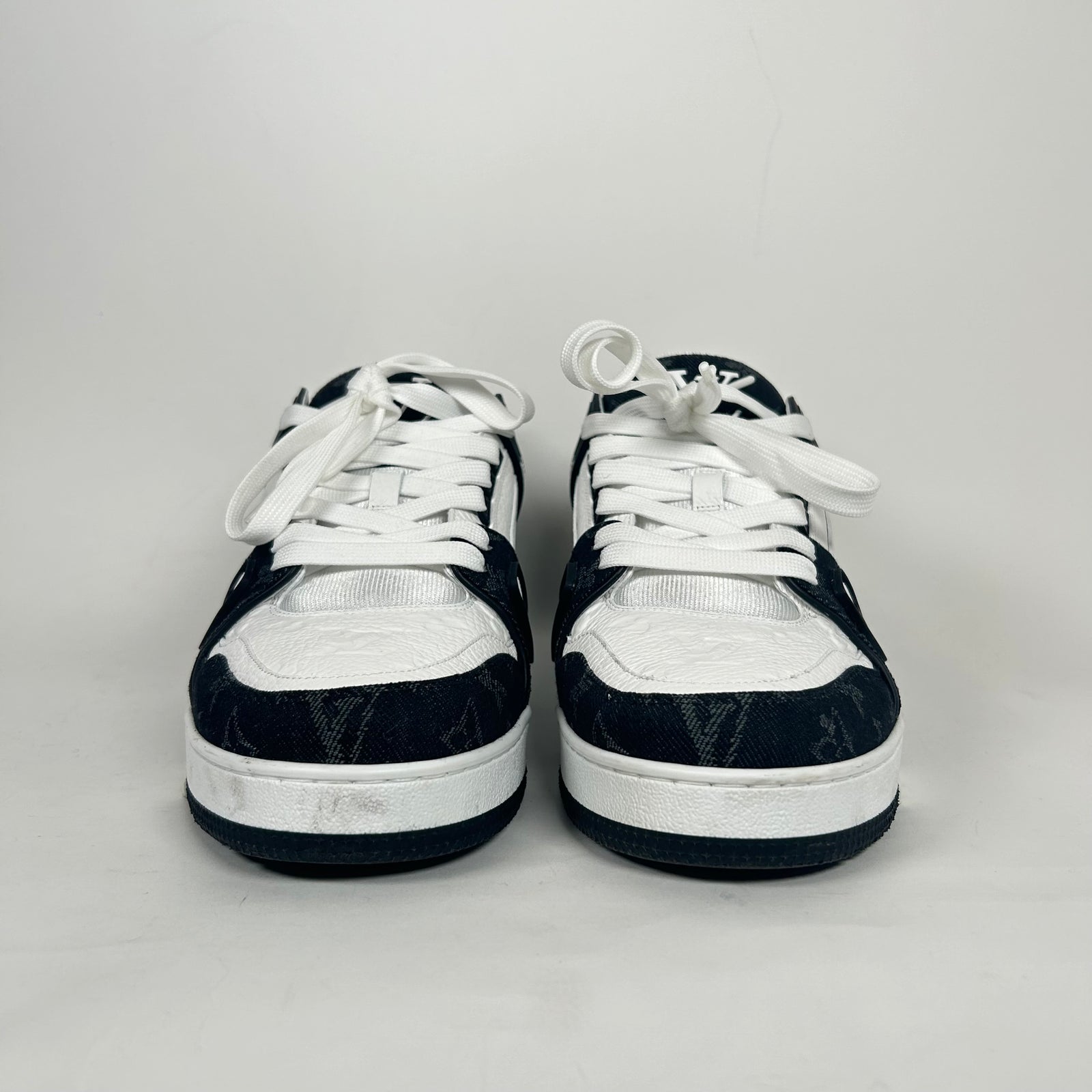 Louis Vuitton Black Monogram Denim Trainer Size LV 9