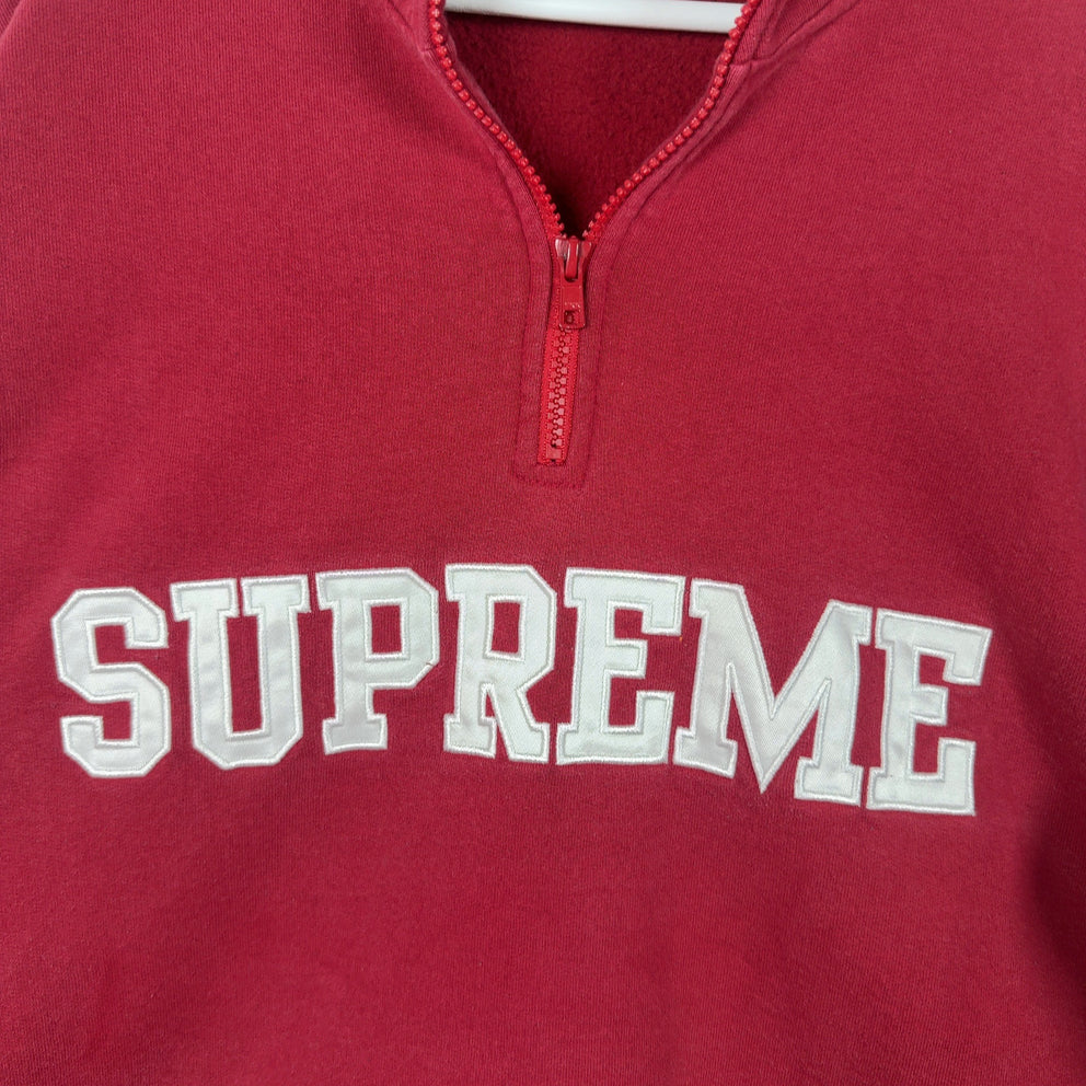Supreme Embroidered Flag Quarter Zip Jacket